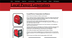 Desktop Screenshot of generatorsindenver.com